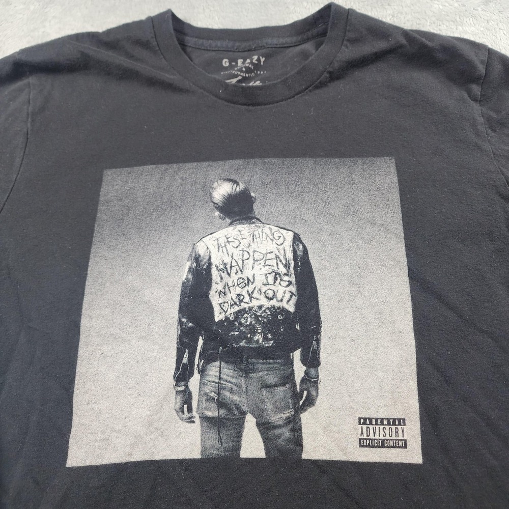 G-Eazy Shirt Mens Large Black These Things Happen Streetwear Rap Tee Hip Hop